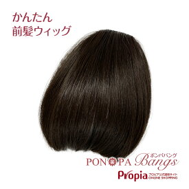 前髪ウィッグ フルバング 厚め 自然 部分ウィッグ PON-PA Bangs ポンパ バング