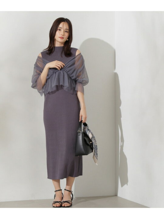 楽天市場】【SALE／50%OFF】2Wayシアーレイヤードニットワンピース 