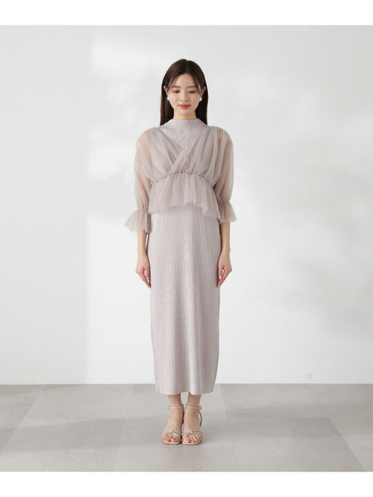 楽天市場】【SALE／50%OFF】2Wayシアーレイヤードニットワンピース 