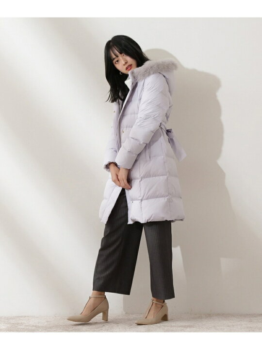 楽天市場】リボンベルト付きロングダウン PROPORTION BODY DRESSING 