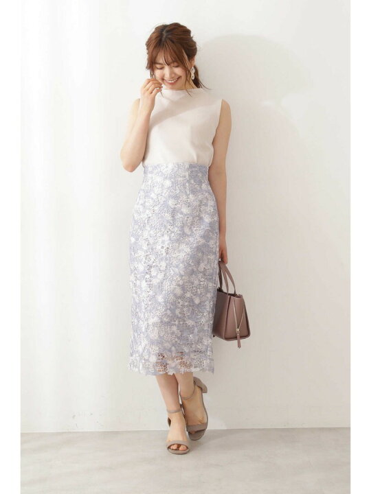 楽天市場】【SALE／50%OFF】フラワーレースタイトスカート PROPORTION 