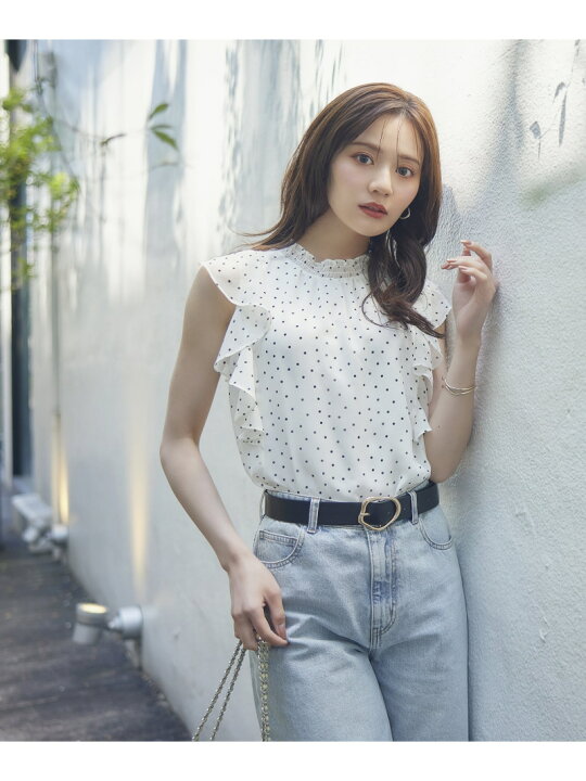 楽天市場】【SALE／50%OFF】ドット柄半袖ブラウス PROPORTION BODY 