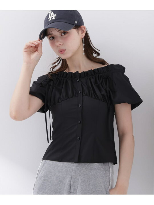 楽天市場】【SALE／30%OFF】コラボオフショルリボンブラウス 
