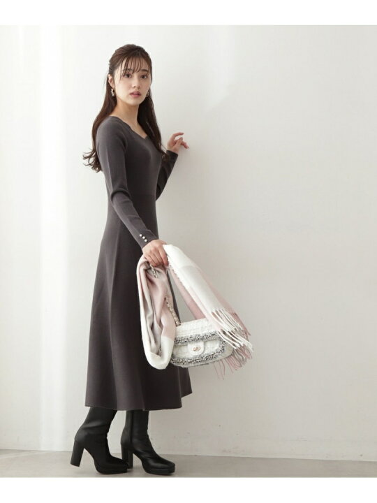 楽天市場】【SALE／50%OFF】スカラカットニットワンピース PROPORTION 