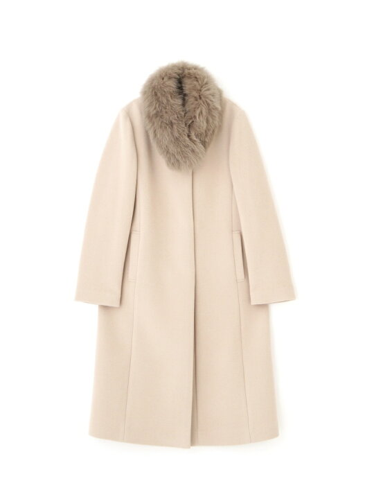 楽天市場】ファー付きノーカラーコート PROPORTION BODY DRESSING  
