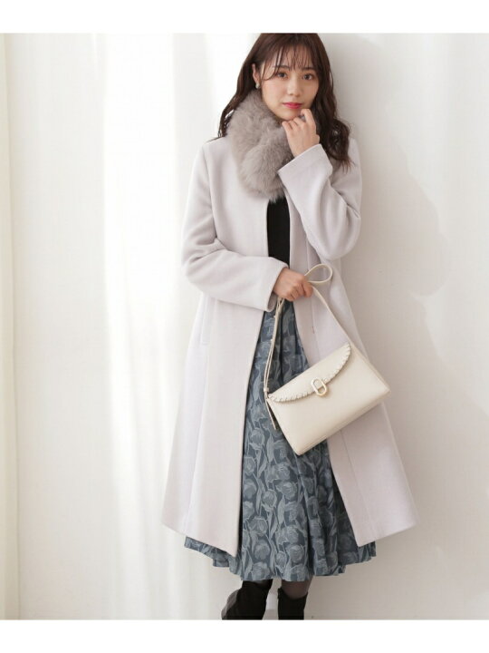 楽天市場】ファー付きノーカラーコート PROPORTION BODY DRESSING  