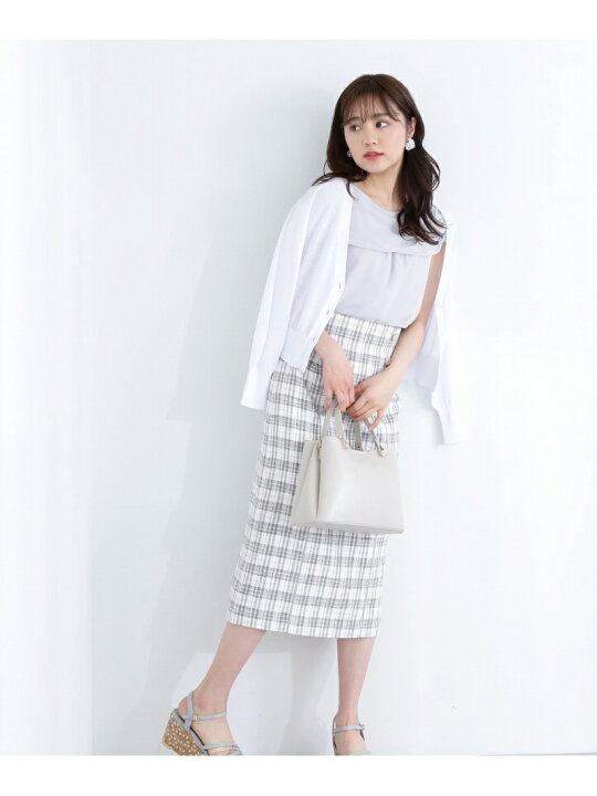 楽天市場】【SALE／50%OFF】ハイウエストチェックタイトスカート  