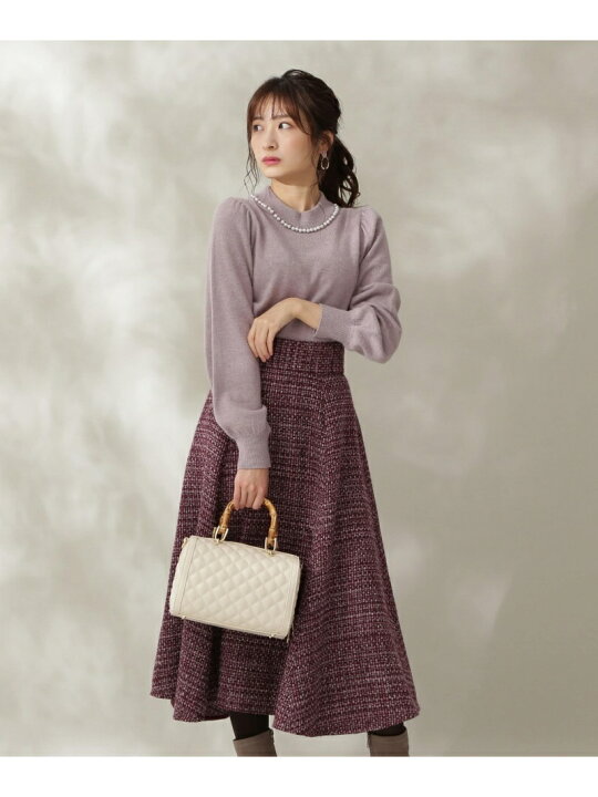楽天市場】【SALE／30%OFF】｜美人百花11月号掲載｜ツイードフレアー 