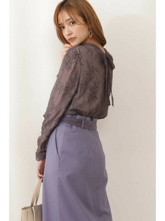 楽天市場】【SALE／30%OFF】クラシカルレースバックリボンブラウス 