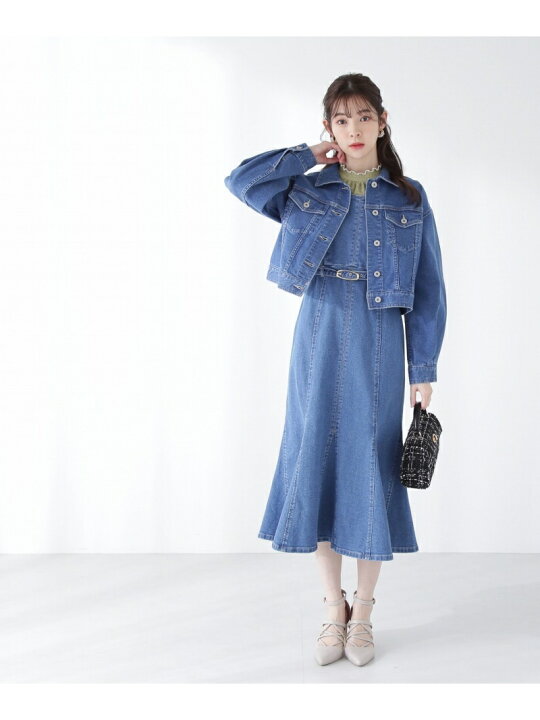 楽天市場】【SALE／50%OFF】マーメイドデニムワンピース PROPORTION 