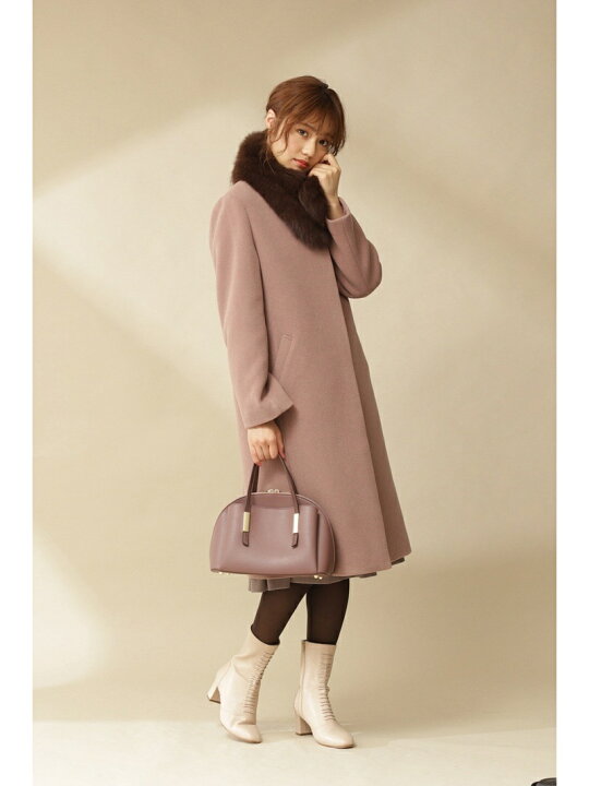 楽天市場】【SALE／30%OFF】フォックスファーティペット付ノーカラー 