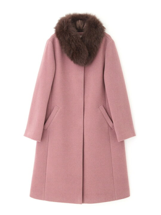 楽天市場】【SALE／30%OFF】フォックスファーティペット付ノーカラー  