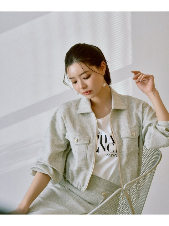 楽天市場】【SALE／30%OFF】スプリングツイードブルゾン PROPORTION 