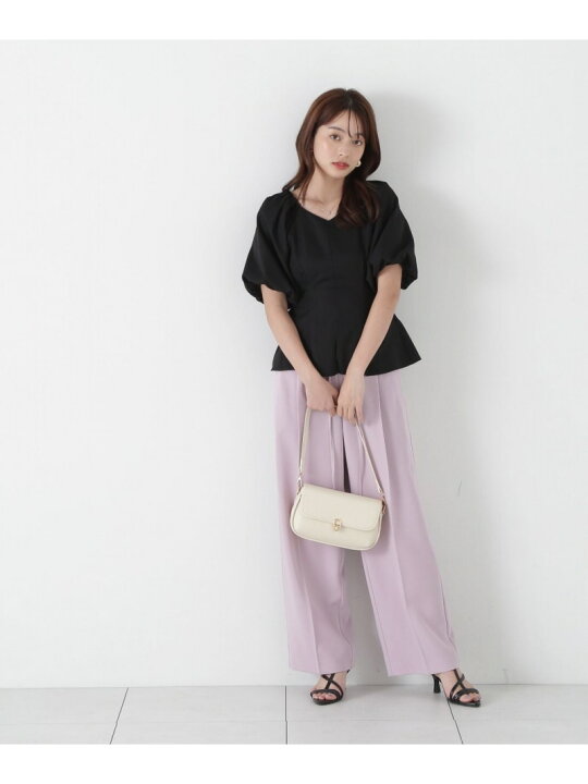楽天市場】【SALE／50%OFF】バルーン袖ペプラムブラウス PROPORTION 