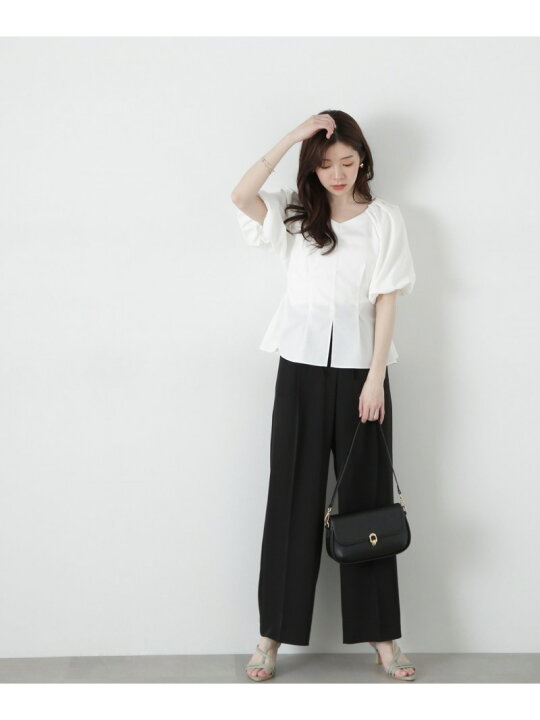 楽天市場】【SALE／50%OFF】バルーン袖ペプラムブラウス PROPORTION 