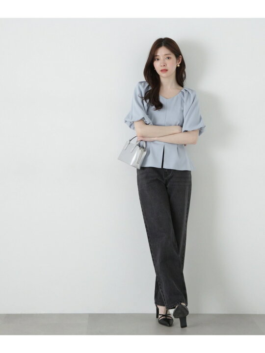 楽天市場】【SALE／50%OFF】バルーン袖ペプラムブラウス PROPORTION 