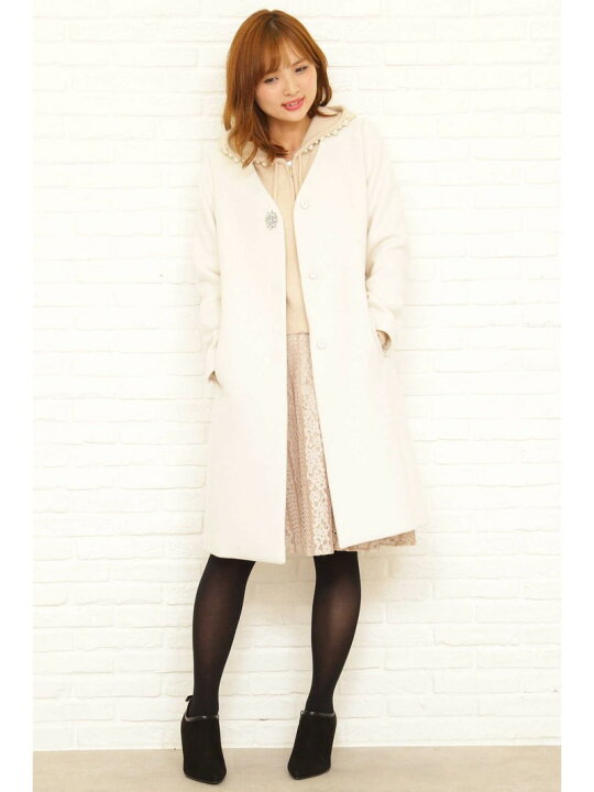 楽天市場】【SALE／50%OFF】フード付Vカラーコート PROPORTION BODY  