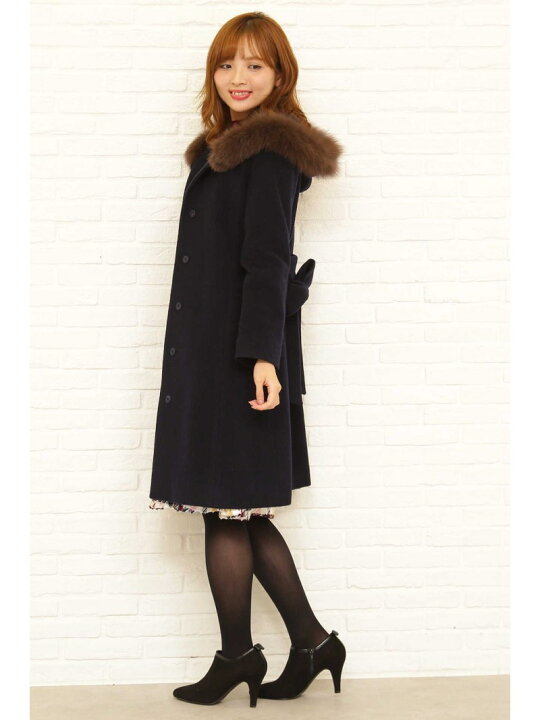 楽天市場】【SALE／50%OFF】フードフォックスファーガウンコート 