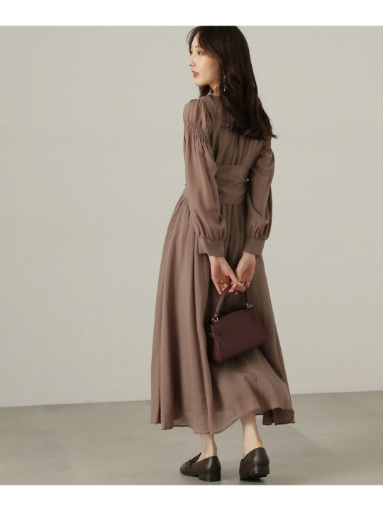 楽天市場】【SALE／60%OFF】肩シャーリングシアーワンピース24AW  