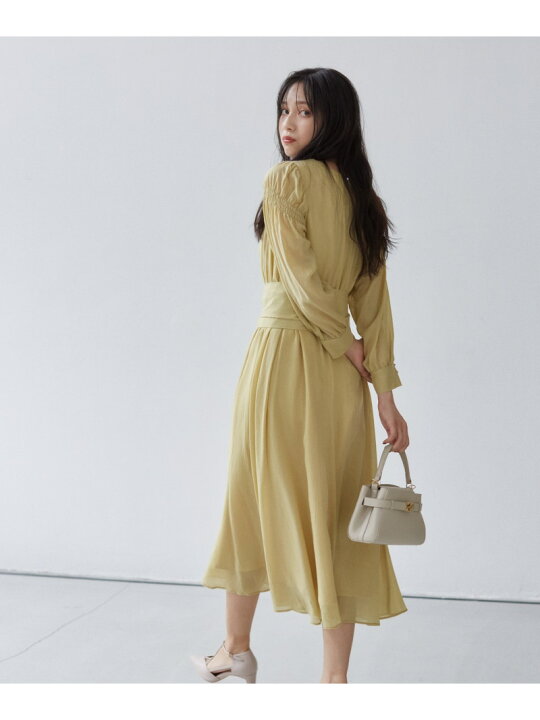 楽天市場】【SALE／60%OFF】肩シャーリングシアーワンピース24AW  