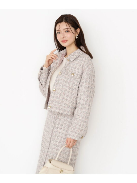 楽天市場】【SALE／50%OFF】ラメツイードブルゾン 25AW PROPORTION 