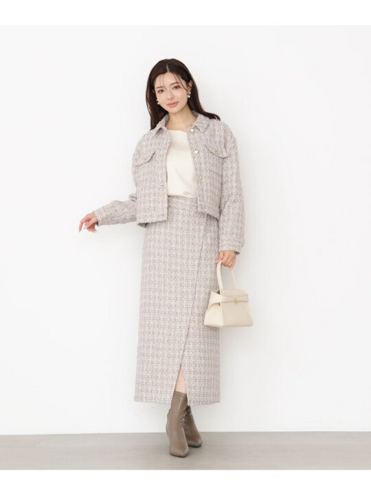 楽天市場】【SALE／50%OFF】ラメツイードブルゾン 25AW PROPORTION 