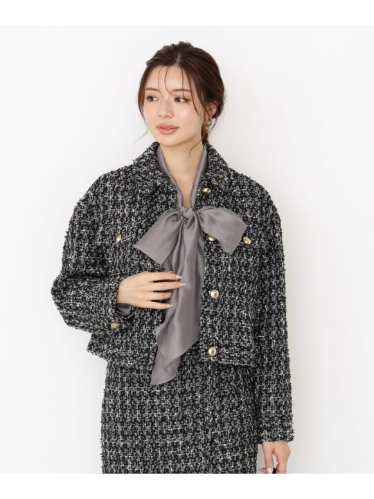 楽天市場】【SALE／50%OFF】ラメツイードブルゾン 25AW PROPORTION 