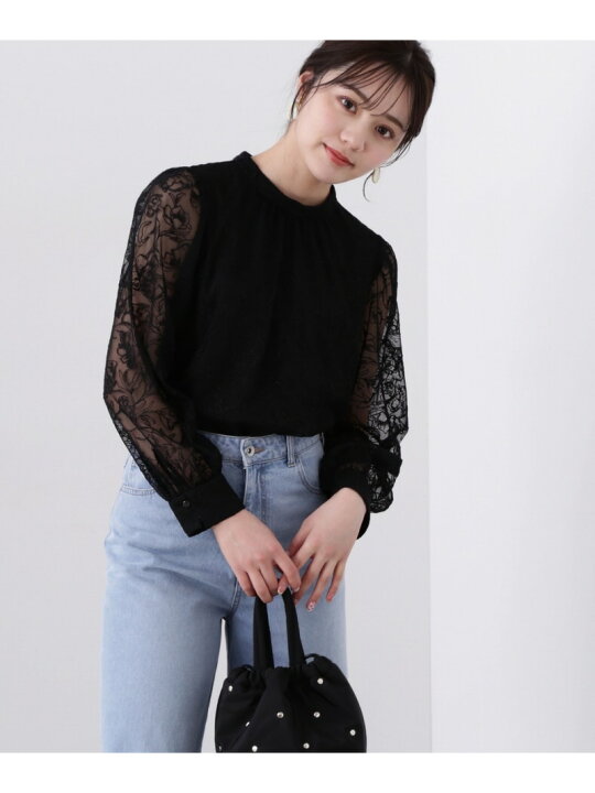楽天市場】【SALE／30%OFF】チュールエンブロイダリーブラウス 24SS
