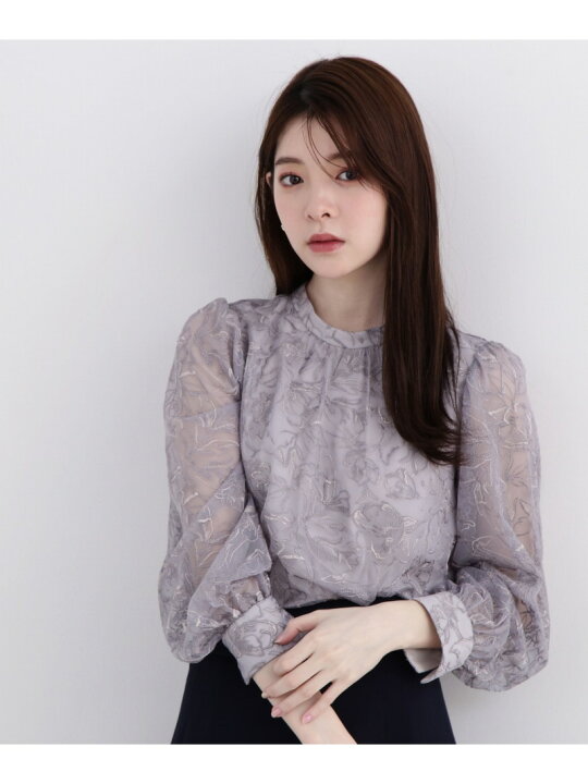 楽天市場】【SALE／30%OFF】チュールエンブロイダリーブラウス 24SS 