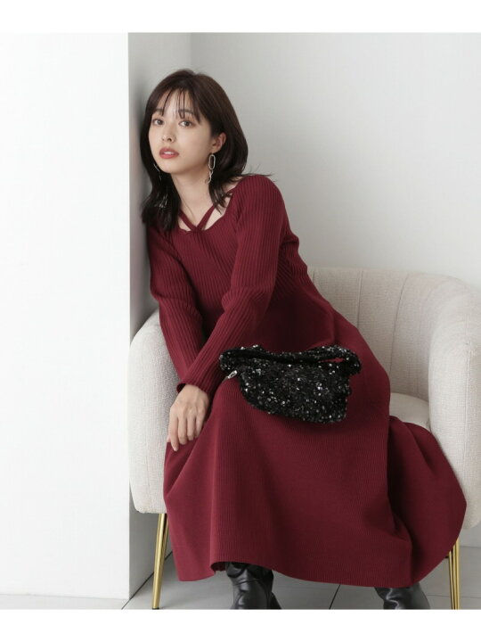 楽天市場】【SALE／60%OFF】デザインネックフレアワンピース 