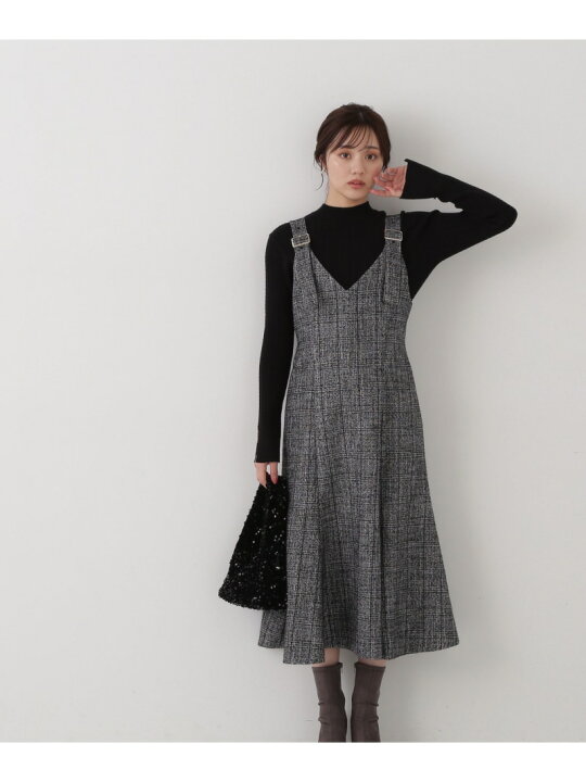 楽天市場】【SALE／60%OFF】ツイードバックルジャンパースカート 