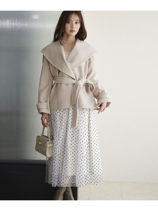 楽天市場】【SALE／50%OFF】ショート丈ガウンコート 24AW PROPORTION 