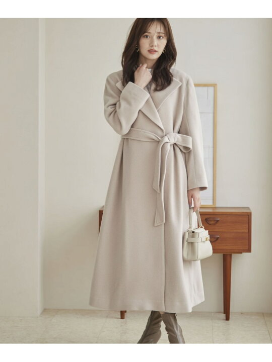 プロポーションボディドレッシング] ガウンロングコート レディース  