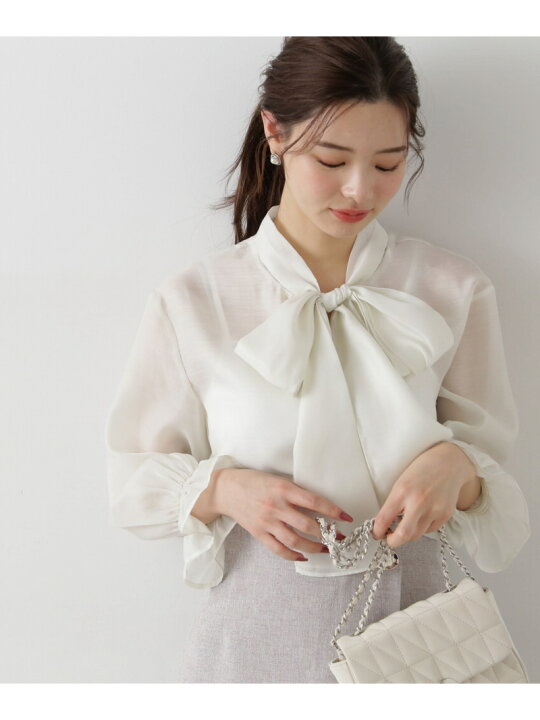 楽天市場】【SALE／30%OFF】ビッグリボンシアーブラウス PROPORTION 