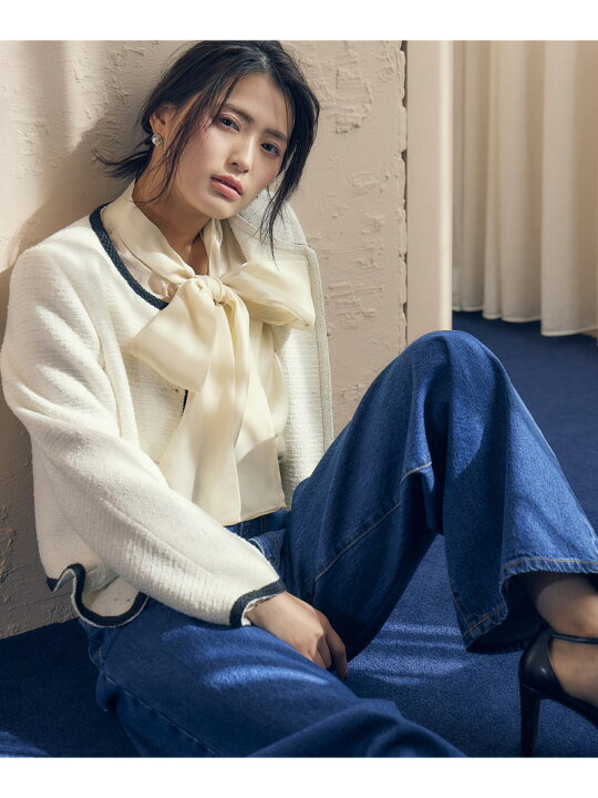 楽天市場】【SALE／30%OFF】ビッグリボンシアーブラウス PROPORTION 