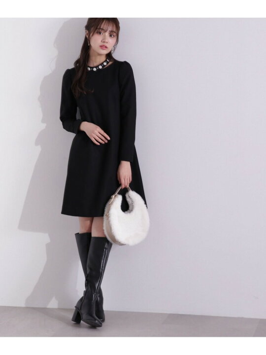 楽天市場】【SALE／50%OFF】ネックビジューミニワンピース PROPORTION 