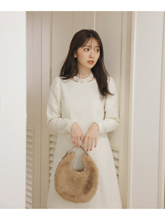 楽天市場】【SALE／50%OFF】ネックビジューミニワンピース PROPORTION 