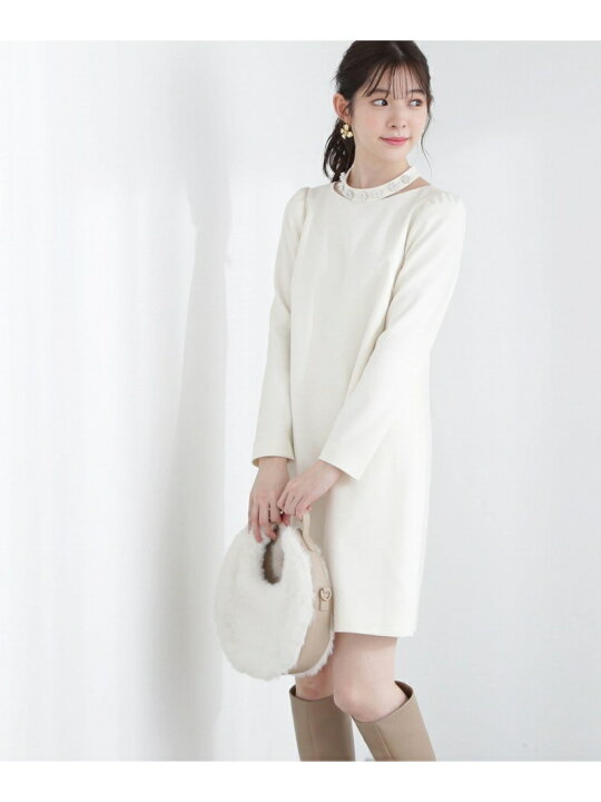 楽天市場】【SALE／50%OFF】ネックビジューミニワンピース PROPORTION 