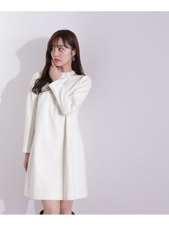 楽天市場】【SALE／50%OFF】ネックビジューミニワンピース PROPORTION 