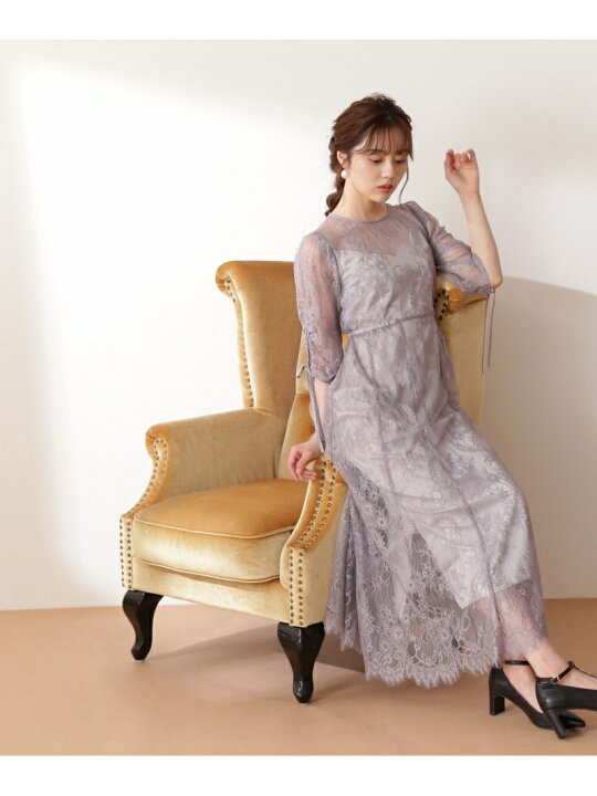 楽天市場】【SALE／50%OFF】《Lou Lou Fee》レースロングドレス 