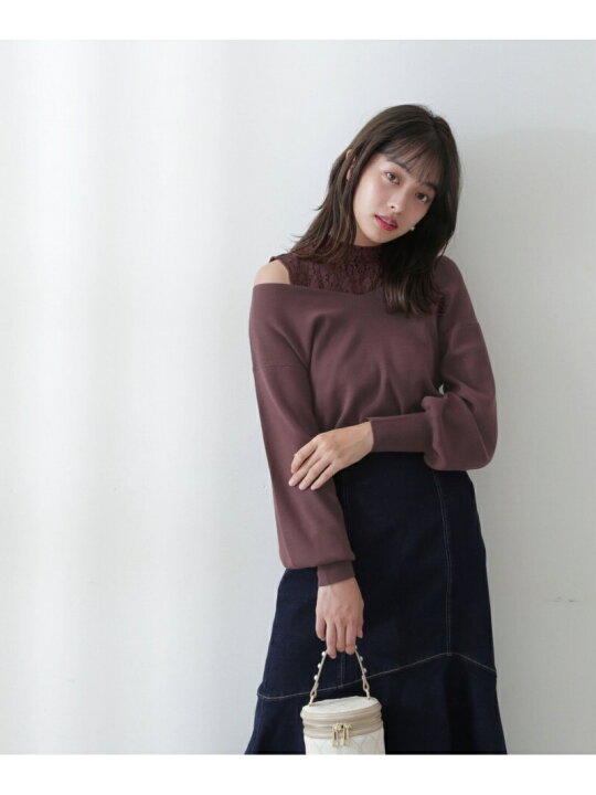 楽天市場】【SALE／20%OFF】レースドッキングニット PROPORTION BODY 