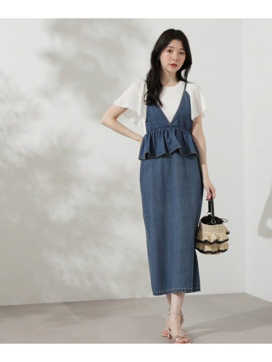 楽天市場】【SALE／10%OFF】フリルデニムジャンスカ PROPORTION BODY  