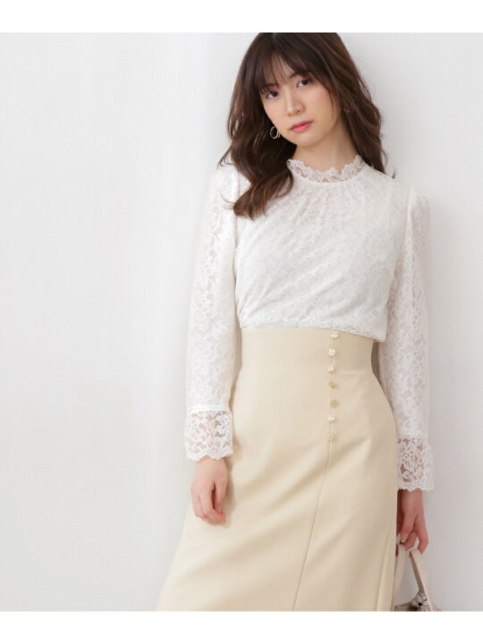 楽天市場】【SALE／50%OFF】シアーレースフレアスリーブブラウス: WEB 