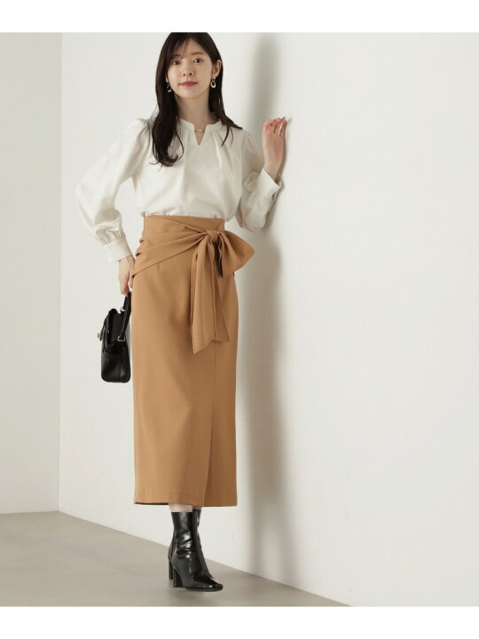 楽天市場】ラップ風リボンタイトスカート 24AW PROPORTION BODY 
