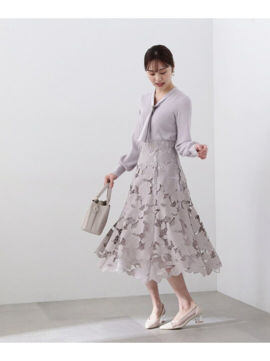 楽天市場】【SALE／37%OFF】フラワーカットワークフレアスカート  