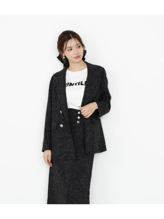楽天市場】【SALE／30%OFF】ゴールド釦ダブルブレストジャケット 25AW 