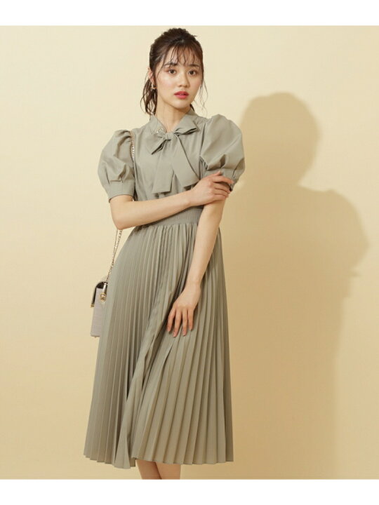 楽天市場 Sale 50 Off シャーリングプリーツワンピース Proportion Body Dressing プロポーションボディドレッシング ワンピース ドレス その他のワンピース ドレス カーキ ブラウン ネイビー Rba E 送料無料 Rakuten Fashion Proportion Body Dressing