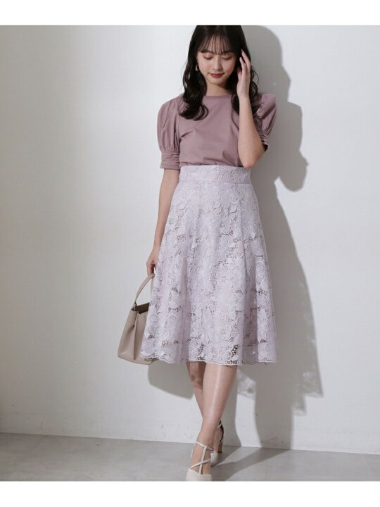 楽天市場】【SALE／30%OFF】ケミカルレースフレアスカート PROPORTION  