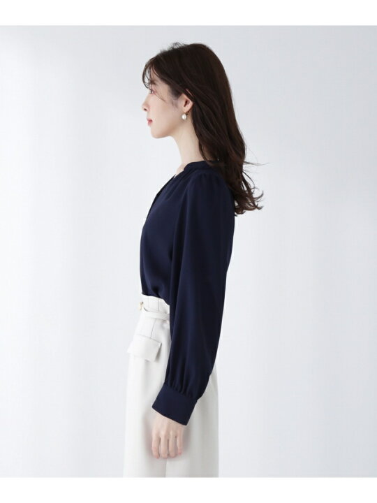 楽天市場】【SALE／30%OFF】パール釦キーネックブラウス PROPORTION 
