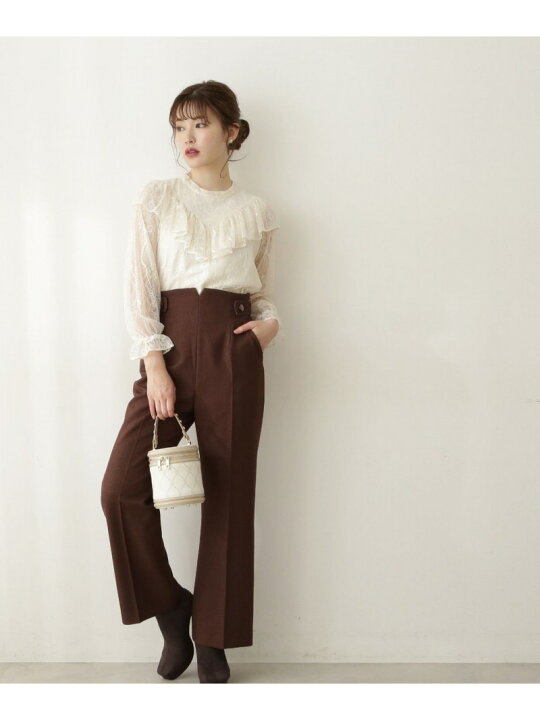 楽天市場】【SALE／50%OFF】ハイウエストフレアパンツ PROPORTION BODY 